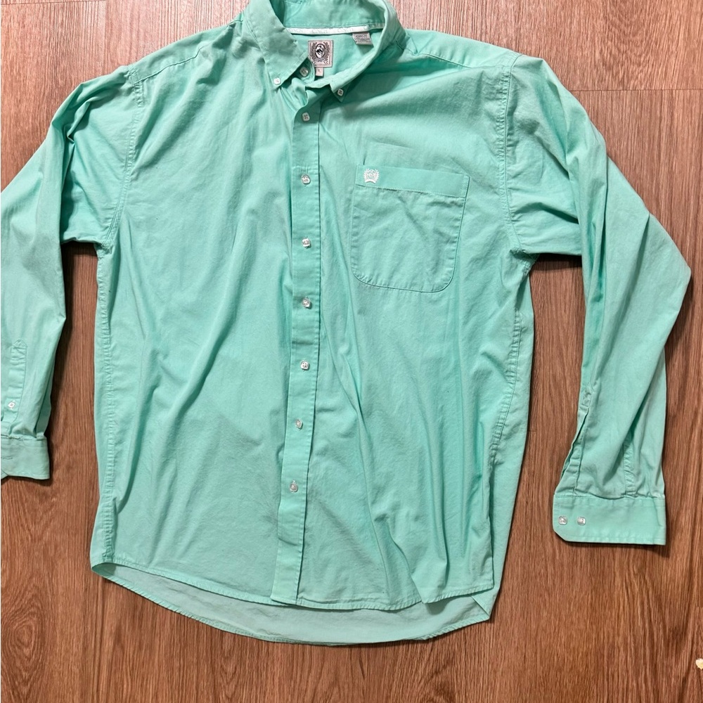 Cinch Men's Solid Long Sleeve Button-Down Western… - image 5